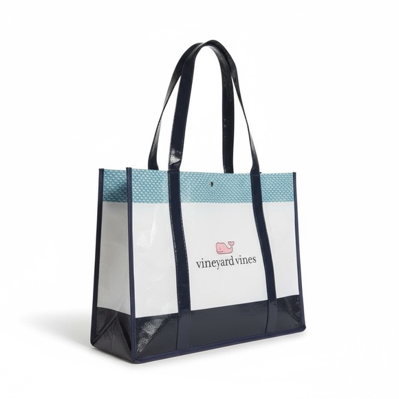 Vineyard Vines Handbags - Vineyard Vines Navy and White Reusable Shopping Tote Bag